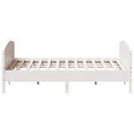 vidaXL Cadre de lit sans matelas blanc 180x200 cm bois massif de pin
