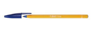 Stylo bille ORANGE Pte Fine 0,7mm Encre Bleue BIC