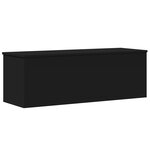 vidaXL Boîte de rangement noir 102x35x35 cm bois d'ingénierie