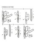 THIRARD - Serrure encastrable Monomax NF pour cylindre européen format XL  axe 50mm  bouts carrés  têtière affleurante droite
