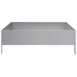 vidaXL Lit surélevé de jardin 100x100x33 5 cm acier inoxydable