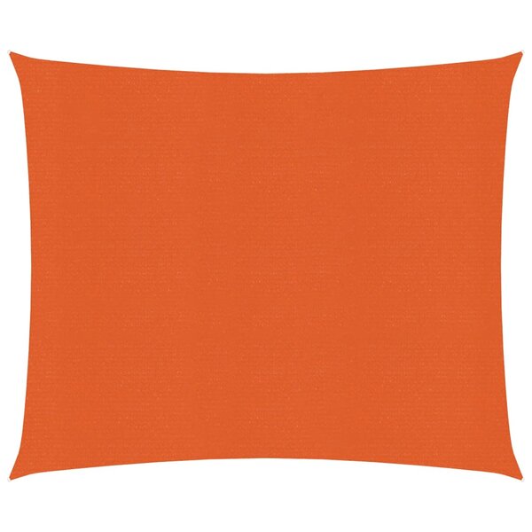 vidaXL Voile d'ombrage 160 g/m² carré orange 4x4 m PEHD