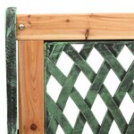 vidaXL Banc de jardin 122 cm fonte et bois de sapin massif