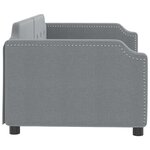 vidaXL Lit de repos gris clair 90x200 cm Tissu