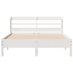 vidaXL Cadre de lit sans matelas blanc 140x200 cm bois de pin massif