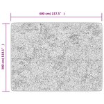 vidaXL Tapis lavable anthracite 400x300 cm antidérapant