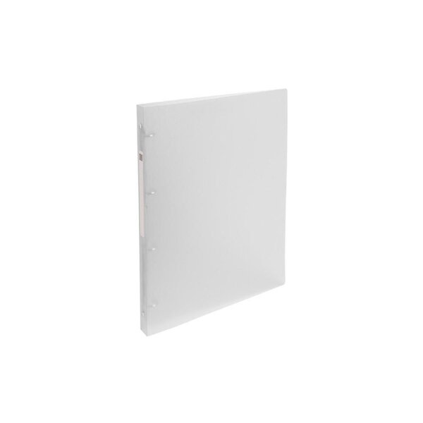 Classeur 4 anneaux translucide A4 Polypropylène, Dos 2 cm Capacité 100 feuilles - Incolore (paquet 5 unités)