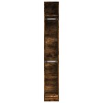 vidaXL Garde-robe chêne fumé 30x50x200 cm bois d'ingénierie