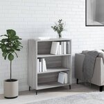 vidaXL Armoire à étagères sonoma gris 69 5x32 5x90cm bois d'ingénierie
