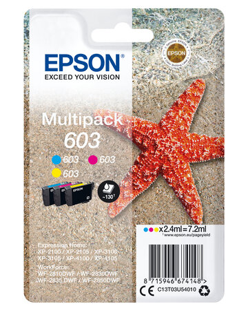 Epson multipack 3-colours 603 ink multipack 3-colours 603 ink