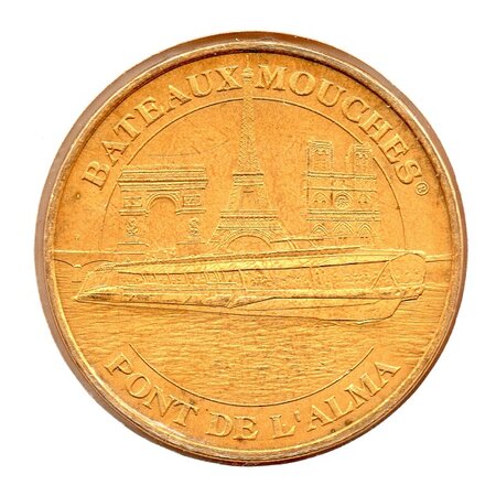 Mini médaille Monnaie de Paris 2008 - Bateaux-mouches