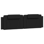 vidaXL Cadre de lit avec lumières LED noir 180x200 cm similicuir