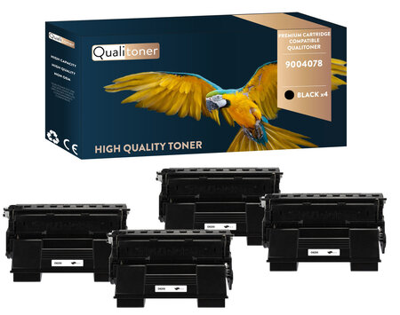 Qualitoner x4 toners 9004078 noir compatible pour oki