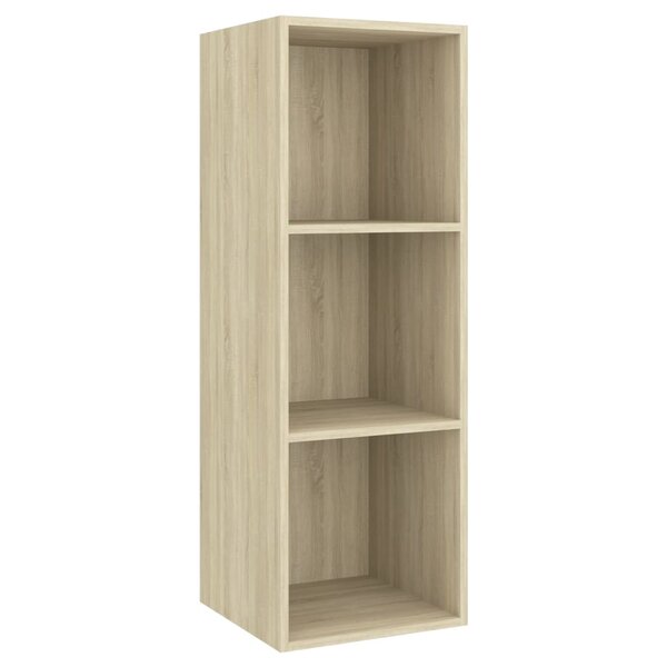 vidaXL Meuble TV mural Chêne sonoma 37x37x107 cm Bois d’ingénierie