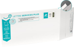 Prêt-à-Poster - Lettre Services Plus - XS - Pochette cartonnée 27,5 x 16,5 cm – épaisseur 3 cm
