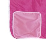 vidaXL Lit mezzanine enfants et rideaux rose 80x200cm bois pin massif
