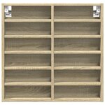 vidaXL Armoire à vitrine chêne sonoma 60x8 5x58 cm bois d'ingénierie