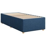 vidaXL Cadre de lit Bleu 90x190 cm Tissu