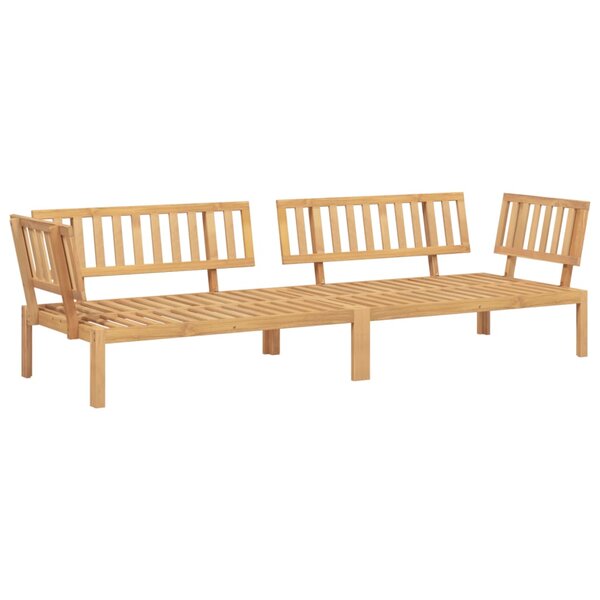 vidaXL Canapés d'angle palette de jardin 2 Pièces bois massif d'acacia