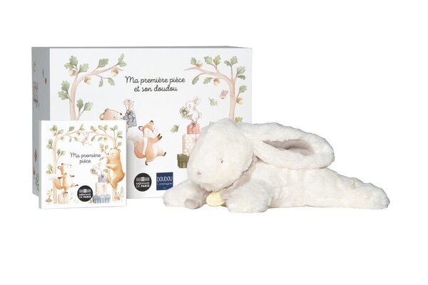 Ma première pièce Coffret : Monnaie de 5€ Argent BE colorisée + doudou