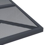 vidaXL Ensemble à manger de jardin 3 Pièces anthracite acier
