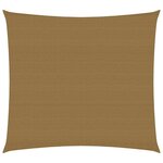 vidaXL Voile d'ombrage 160 g/m² Taupe 2x2 5 m PEHD