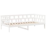 vidaXL Lit de jour avec toit blanc 80x200 cm bois de pin massif