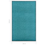 vidaXL Paillasson lavable Cyan 90x150 cm