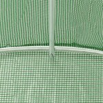 vidaXL Serre avec cadre en acier vert 8 m² 4x2x2 m