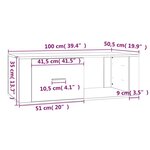 vidaXL Table basse Chêne marron 100x50 5x35 cm Bois d'ingénierie