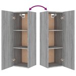 vidaXL Ensemble de meubles TV 5 Pièces Sonoma gris Bois d'ingénierie