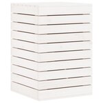 vidaXL Panier à linge blanc 44x44x66 cm bois massif de pin