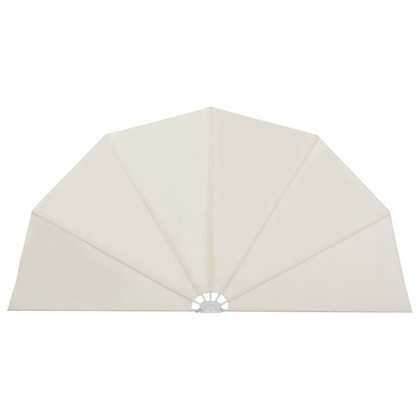 vidaXL Auvent latéral pliable de terrasse Crème 160 cm