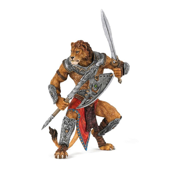 Lion Mutant Papo - Créature de Combat Élégante et Courageuse