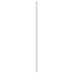 vidaXL Tête de lit métal blanc 100 cm