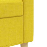 vidaXL Ensemble de canapés 2 Pièces jaune clair tissu