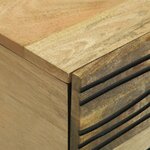 vidaXL Table Basse 80x50x40 cm Bois Massif Mangue