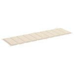 vidaXL Chaise longue de jardin avec coussin Bois d'acacia solide