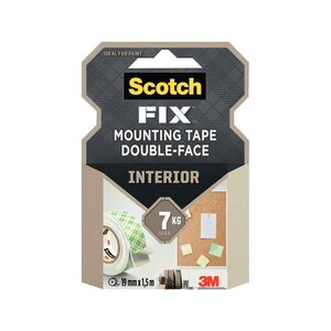 Rouleau de mousse adhésive double face Scotch 19 mm x 1 5 m