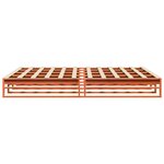 vidaXL Cadre de lit sans matelas cire marron 200x200cm bois pin massif