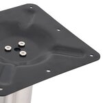 vidaXL Pied de table de bistro Argenté 70x40x72 cm Acier inoxydable