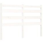 vidaXL Cadre de lit avec tête de lit blanc 140x200 cm bois massif