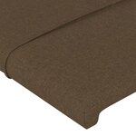 vidaXL Têtes de lit 4 Pièces Marron foncé 72x5x78/88 cm Tissu