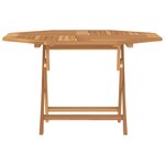 vidaXL Table pliable de jardin 110x110x75 cm bois massif de teck