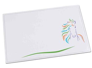 Sous-main DURELLA EMOTION 40 x53 cm Transparent Motif Cheval LÄUFER
