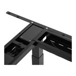 Bureau d'angle assis-debout (piètement) - hauteur : 58 - 123 cm - largeur : 90 - 150 cm (gauche) / 110 - 190 cm (droite) - angle : 90° - 150 kg 14_0005936