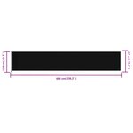 vidaXL Auvent latéral rétractable de patio 117x600 cm Noir