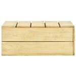 vidaXL Salon de jardin 3 Pièces avec coussins bois de pin imprégné