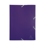 Chemise 3 rabats elastiques 24x32cm polypropylène - violet