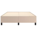 vidaXL Cadre de lit Cappuccino 140x190 cm Similicuir
